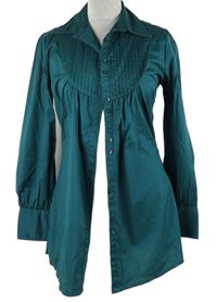 Dámská petrolejová plisovaná halenková tunika S.Oliver 