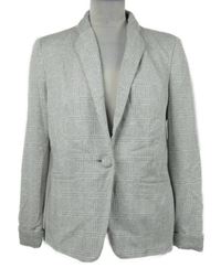 Dámské šedé kostkované sako TU 