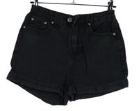 Dámské černé riflové kraťasy Boohoo 