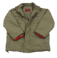Khaki šušťáková zimná bunda M&S