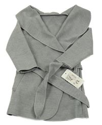 Nové - Svetlosivý flaušový kabát