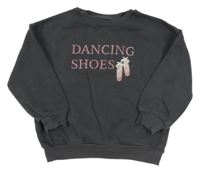 Sivá mikina s nápisom a botičkami George