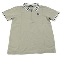 Světlešedé polo tričko s nášivkou George