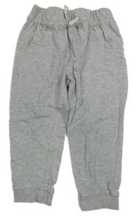 Svetlosivé ľahké capri tepláky Pocopiano