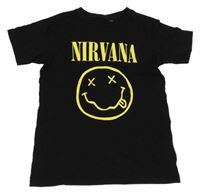 Černé tričko se smajlíkem 