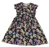 Čierne kvetované šaty Y.F.K.