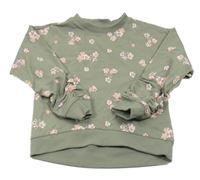 Khaki kvetovaná mikina Dopodopo