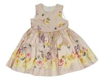 Svetloružové kvetované šaty Shein