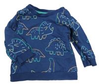 Tmavomodrá mikina s dinosaurami Mothercare