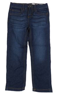 Tmavomodré slim fit rifle Lupilu
