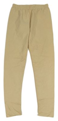 Béžové úpletové legíny