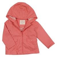 Korálová nepromokavá jarná bunda s kapucňou F&F