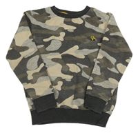 Šedo-béžová army mikina Next