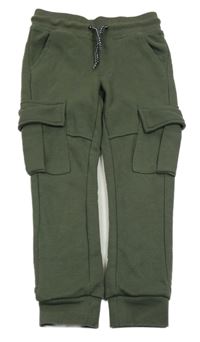 Khaki tepláky s kapsami Dopodopo