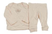 2set - Světlerůžové triko se zajícem + lehké tepláky F&F