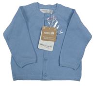Nové - modrý propínací svetr Mayoral