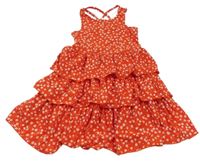 Červeno-biele kvetované šaty Orchestra