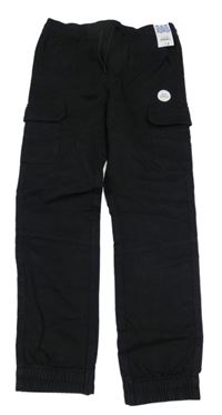 Nvoé - Černé cargo kalhoty s kapsami Matalan 