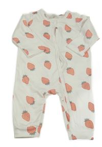 Biely overal s jahodami Shein