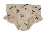 Smetanové plavkové kalhotky s třešněmi a volánky H&M