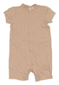 Světlerůžový kraťasový pyžamový overal H&M