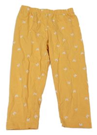 Žlté capri legíny s motýly Topolino