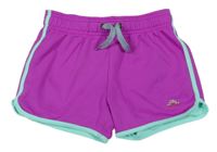 Fuchsiové sportovní síťované podšité kraťasy H&M