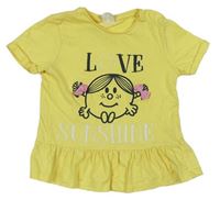 Žlté tričko s Little Miss