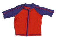 Červeno-fialové UV propínací tričko Mothercare 