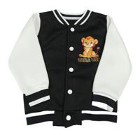 Čierno-biela prepínaci baseballová mikina so lvem