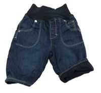 Tmavomodré podšité rifle s úpletovým pasom s. Oliver