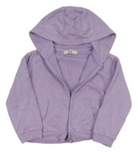 Lila prepínaci mikina so srdiečkom a kapucňou C&A