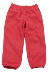 Růžové fleecové kalhoty Tchibo