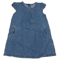 Modré rifľové šaty Matalan