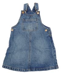 Modré rifľové šaty F&F