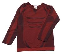 Karmínové športové funkčné tričko