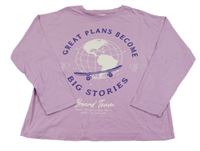 Ružové tričko s potlačou Zara