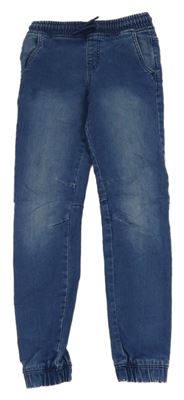 Modré teplákové cuff rifle Denim Co. 