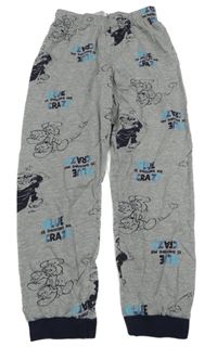 Šedé pyžamové kalhoty se Šmouly 