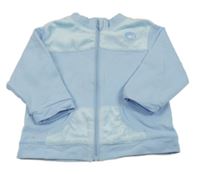 Svetlomodrá prepínaci mikina s chlupatými lemy Kirs&kids