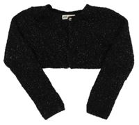 Čierne trblietavé svetrové bolerko H&M