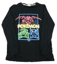 Čierne tričko s Pokémony Tu