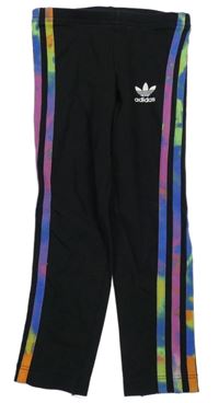 Černé sportovní legíny s logem Adidas