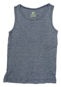 Tmavomodré melírované tielko H&M