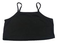 Čierny crop top SHEIN