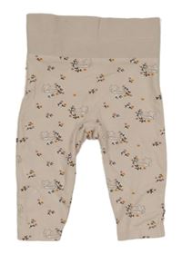 Světlepudrové legíny s liškami a kvietkami C&A