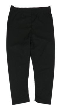 Čierne rebrované legíny