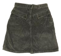 Tmavosivá menšestrová sukňa