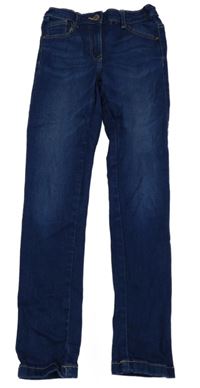 Tmavomodré skinny rifle Next