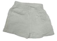 Bílé mušelínové kraťasy SHEIN